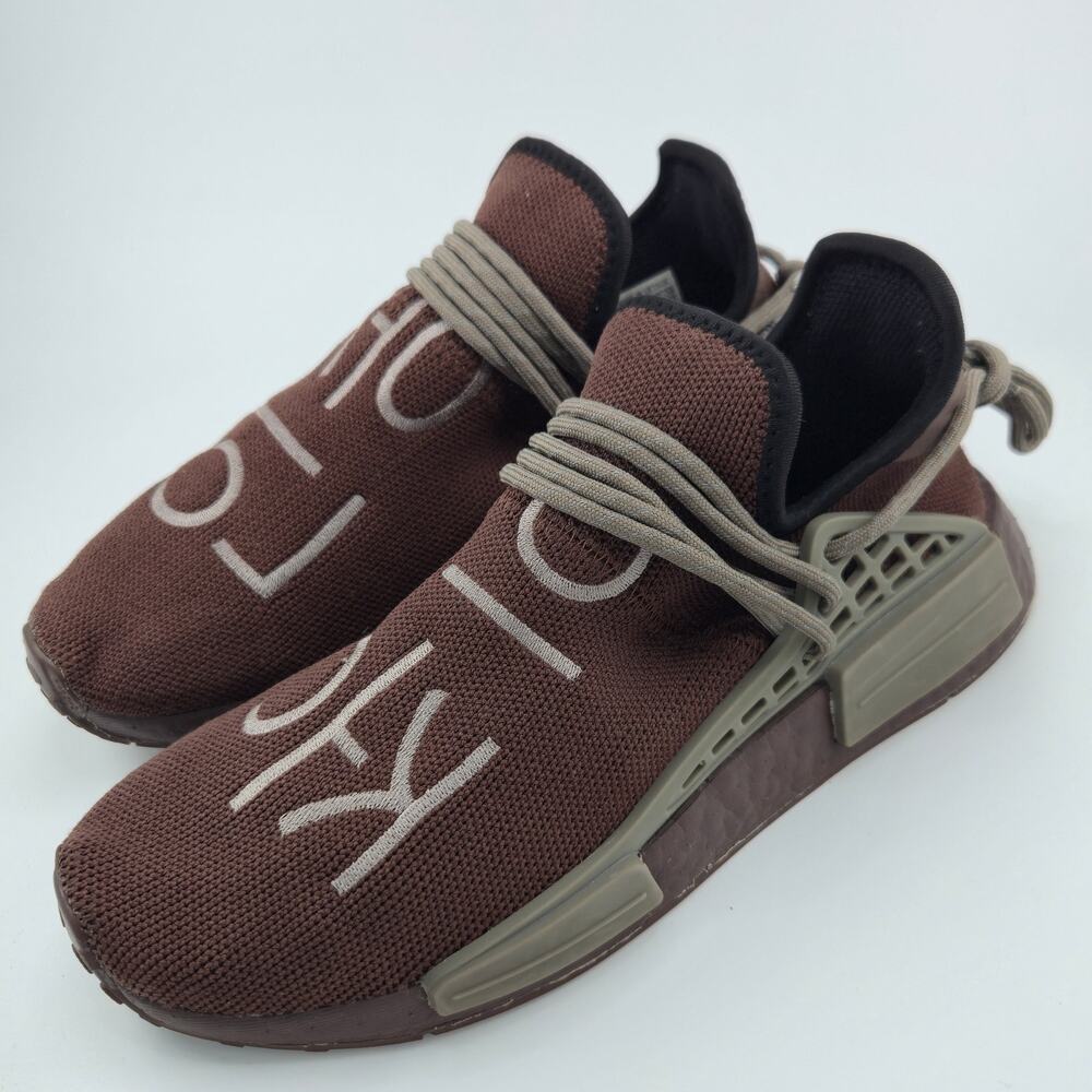 Pharrell x Adidas NMD Hu Chocolate Men's Size 6 GY0090 Brown Beige Sneakers